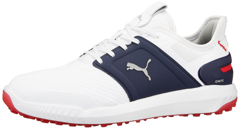 Puma Ignite Elevate Spikeless Golf Shoes Mens Blue/White/Silver 10 - Golf Gift