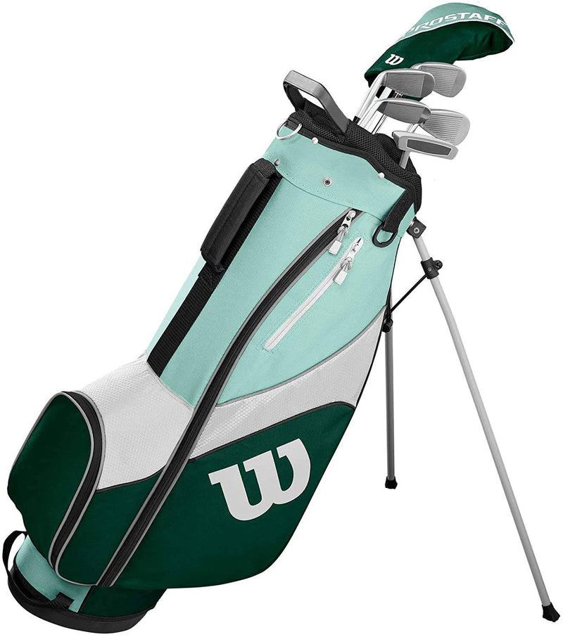 Wilson Golf Pro Staff SGI Half Set, Golf Club Set for Women, Right-Handed, Suitable for Beginners and Advanced Players, Graphite, Light blue/Green, WGG150003 - Golf Gift