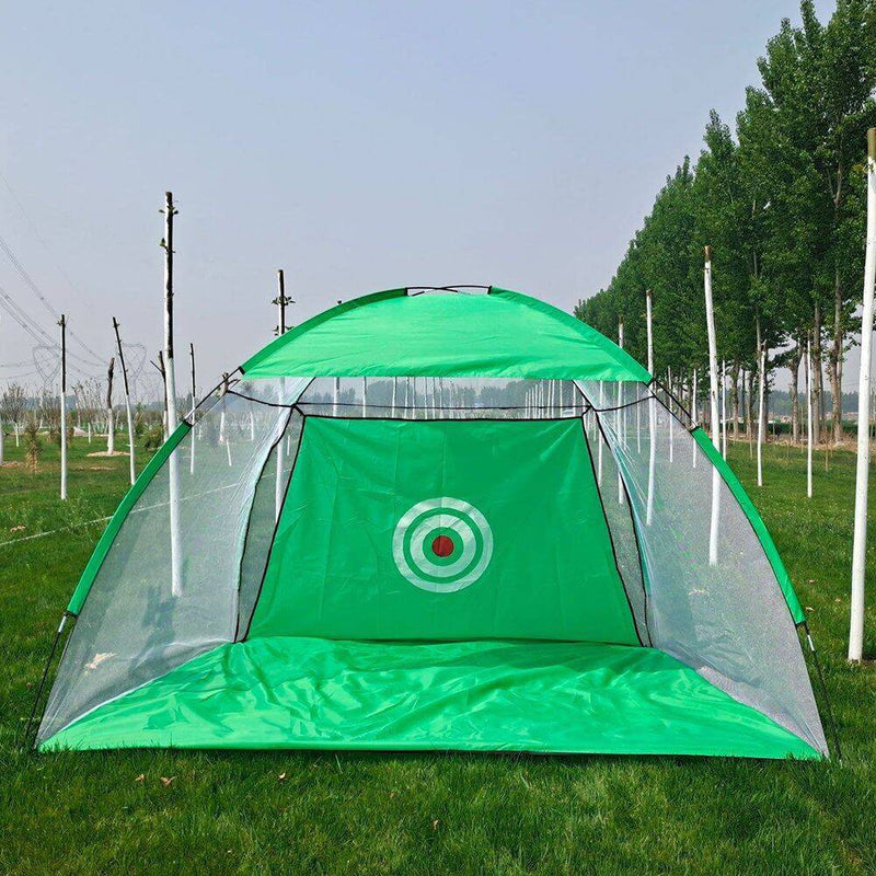 Golf Hitting Net Golf Practice Net Tent Golf Training Equipment Strike Cage Portable Grassland Mesh Mat Garden Golf Supplies - Golf Gift