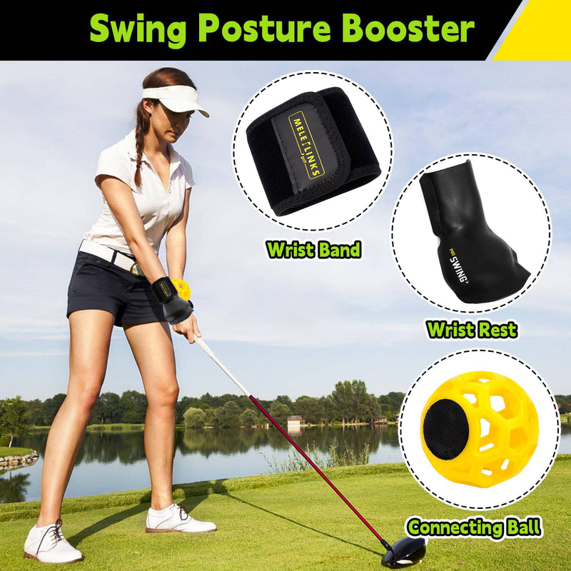 Quixion Golf Swing Trainer Ball, Golf Training Aids, Golf Swing Trainer, Golf Swing Training Aid, Smart Ball Posture Corrector With Corrective Wristband And Ball, Wrist Trainer For Golfer Beginner - Golf Gift