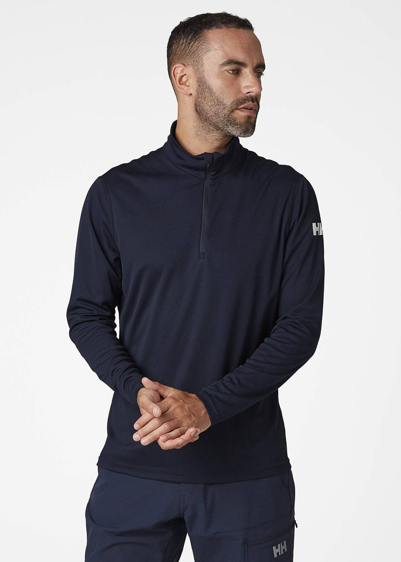 Helly Hansen Mens HH Tech 1/2 Zip Base Layer, XL, Navy - Golf Gift