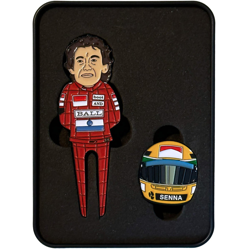 Ayrton Senna Tribute Golf Divot Tool & Helmet Ball Marker