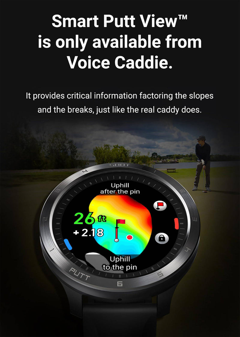 Voice Caddie T11 GOLF GPS WATCH - BLACK - Golf Gift