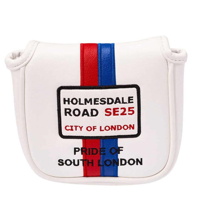 Caddy Club Golf – Crystal Palace Holmesdale Road Mallet Putter Cover – Classic Football Club Designs – Premium Stitching – Multiple Designs - Golf Gift