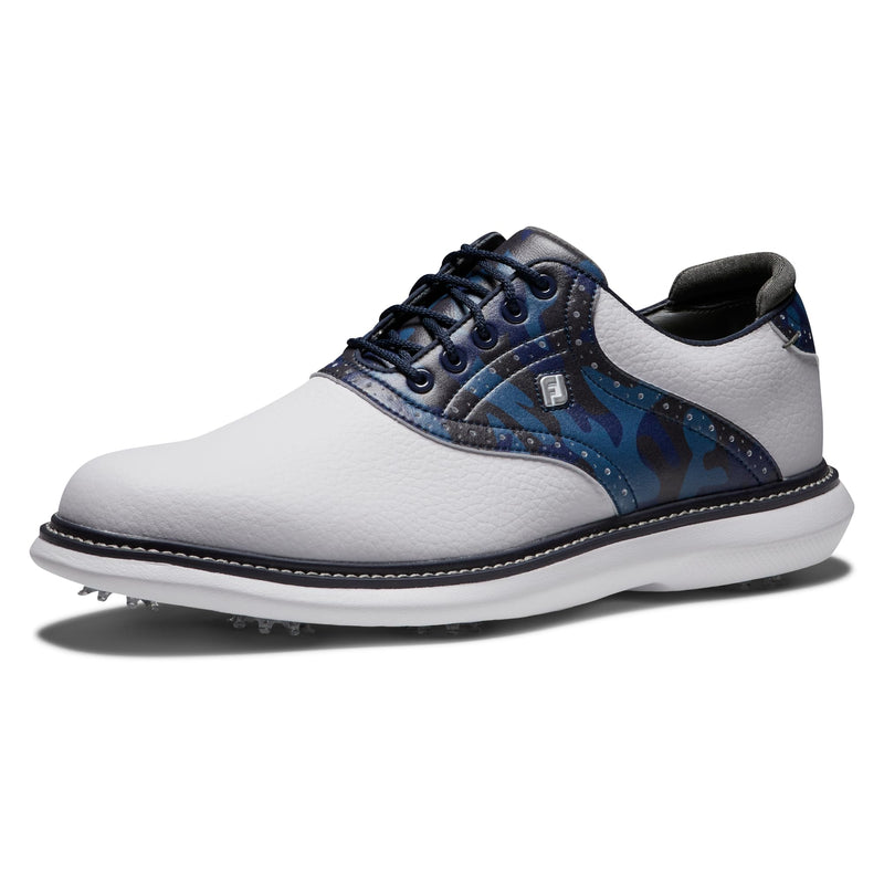 FootJoy Traditions White/Navy/Multi, 10 UK Medium - Golf Gift