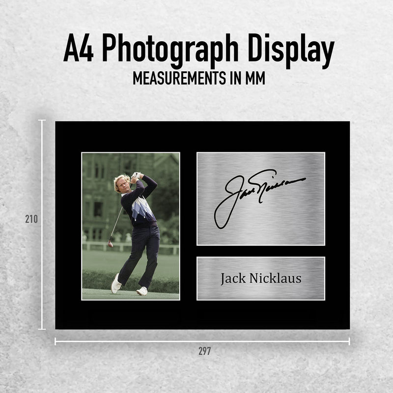 HWC Trading Jack Nicklaus Gift Signed A4 Printed Autograph Golf Gifts Photo Display - Golf Gift