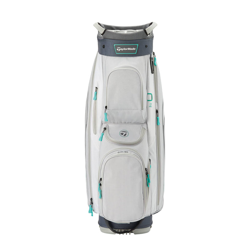 TaylorMade Kalea Ladies Golf Bag, Gray - 14 Way Top, 11 Pockets, Lightweight Cart Bag for Women - Cart Lite - Golf Gift