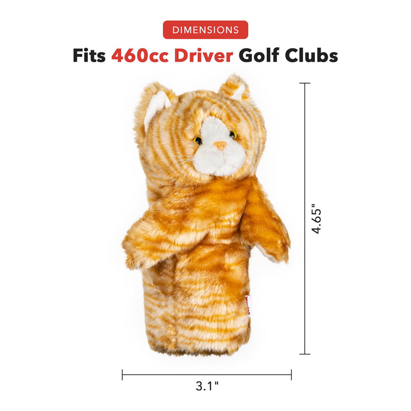 Daphne's Calico Cat Novelty Headcover, Gold - Golf Gift