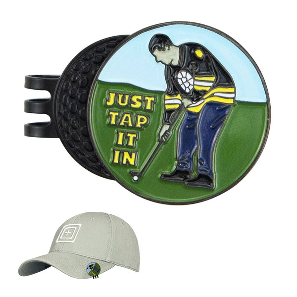 Funny Golf Ball Markers Golf Hat Clip Marker with Magnetic Balls for Golf Gloves Hats Bags Caps Belt Pocket - Golf Gift