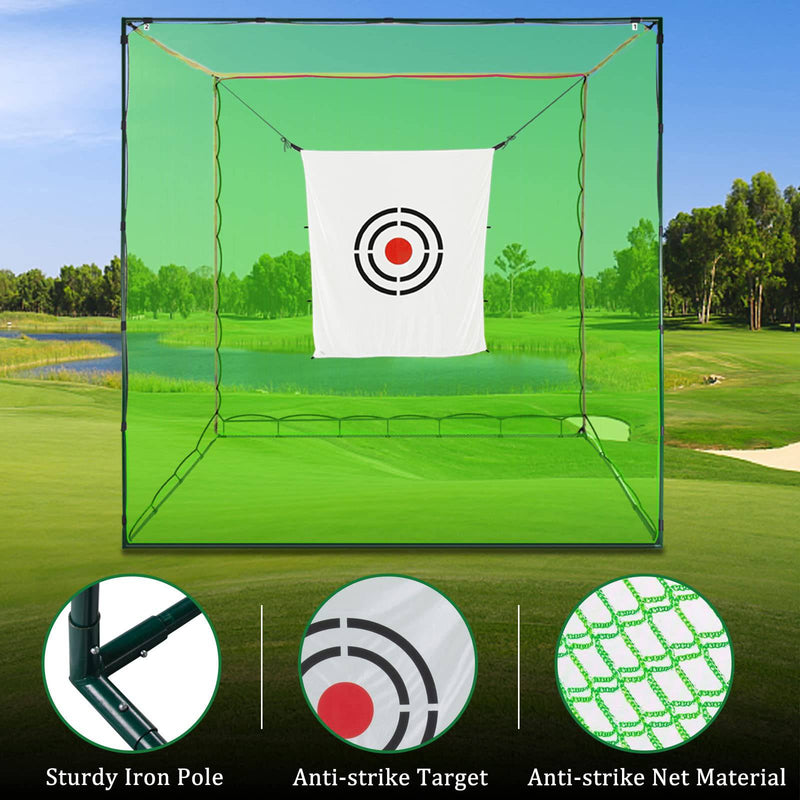 KAIDIDA Golf Practice Nets: Golf Driving Hitting Impact Cage Nets for Garden Backyard - Golf Gift