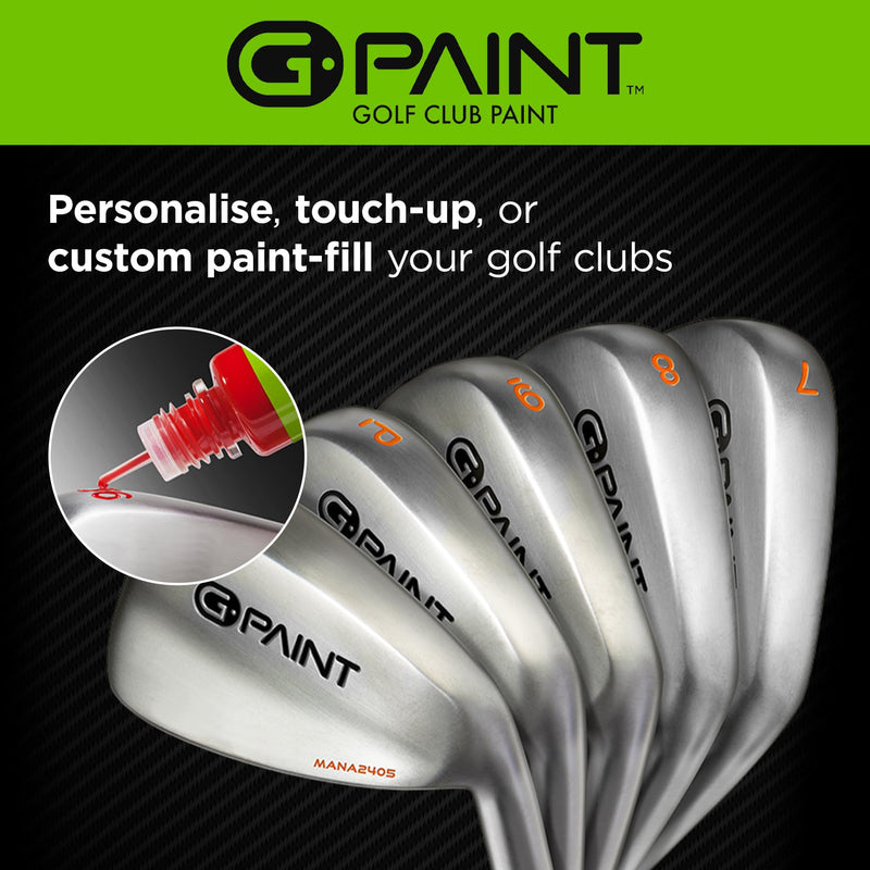 G-Paint Golf Club Paint 4-Pack - Touch-Up Paint to Personalise & Custom Paint-Fill Golf Clubs - Black, White, Red, Blue - Golf Gifts, Mens gifts, ladies gifts - Golf Gift