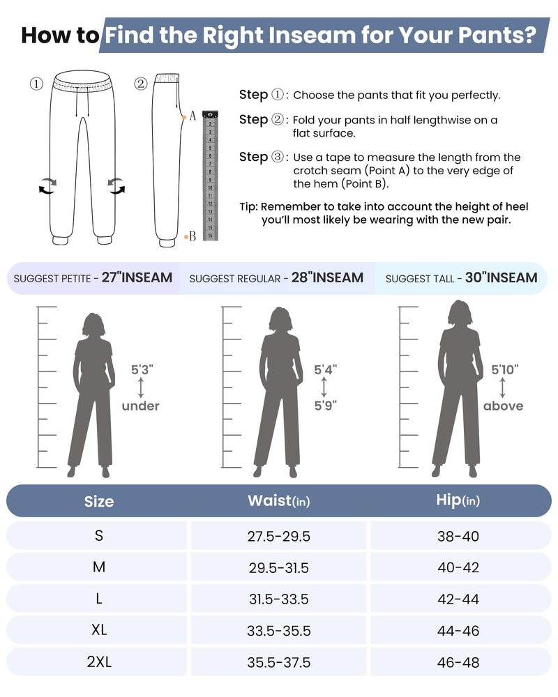 G4Free Women's Sweatpants Jogging Trousers with 4 Pockets High Wasited Tapered Joggers with Drawstrings Golf Pants Stretch Workout Pants for Casual Lounge Travel Petite/Regular/Tall - Golf Gift