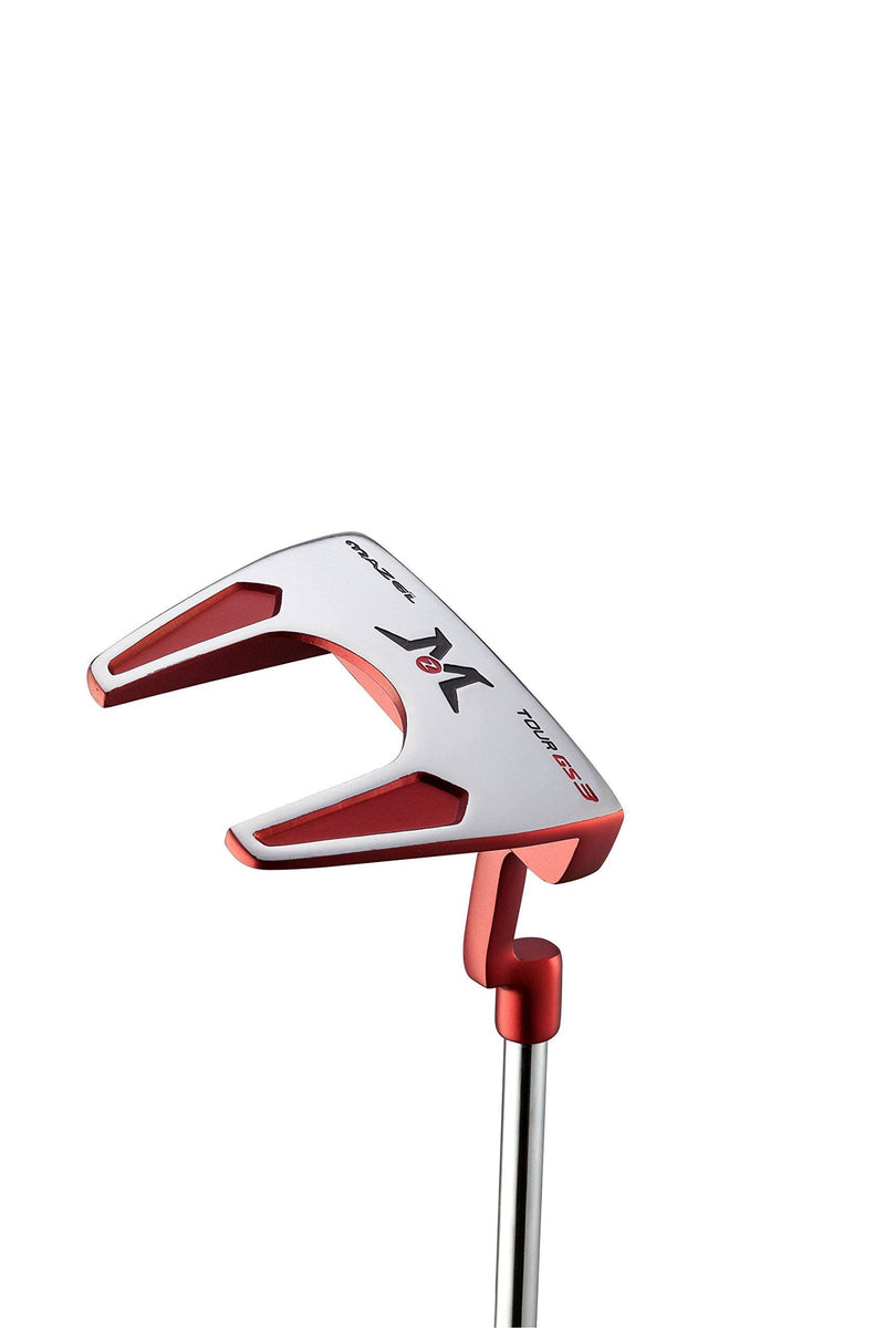 MAZEL GS3 Golf Putter for Men Right Handed 34 Inch, Premium Mallet Putter CNC Milled Face, Putter Headcover Included (Red+Red Grip) - Golf Gift