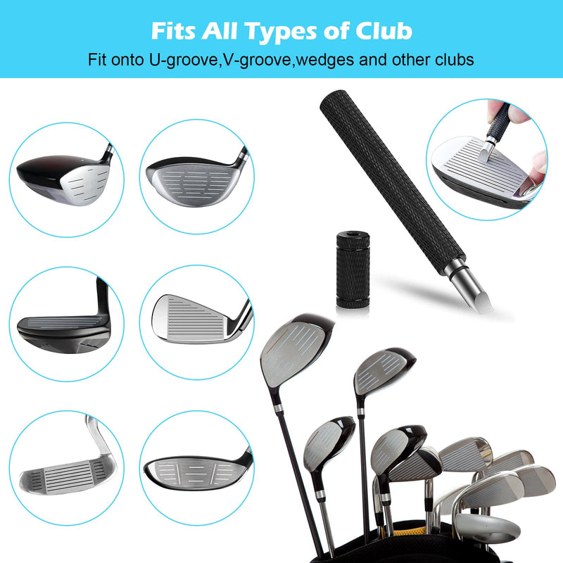 HUIJUTCHEN Golf Accessories Golf Club Cleaner Brush with Water Spray Bottle for Golf Club Golf Towel with Clip Golf Ball Markers Foldable Golf Divot Repair Tool Golf Gift For Men Father’s Day Birthday - Golf Gift