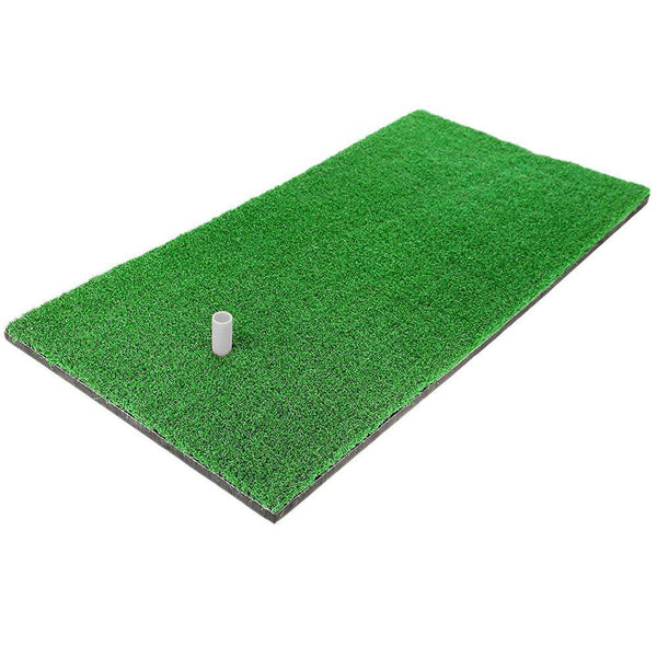 12"x24" Golf Mat, Practice Hitting Mat with Rubber Tee Holder Realistic Grass Putting Mats Portable Outdoor Sports Golf Training Turf Mat Indoor Office Equipment - Golf Gift