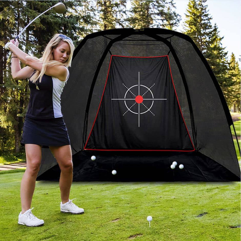 KAIDIDA Golf Practice Hitting Nets for Backyard Driving Indoor Use Heavy Duty Practice Golf Driving Nets for Backyard Premium Portable Golf Impact Nets Cages with Frame and Net for Men - Golf Gift