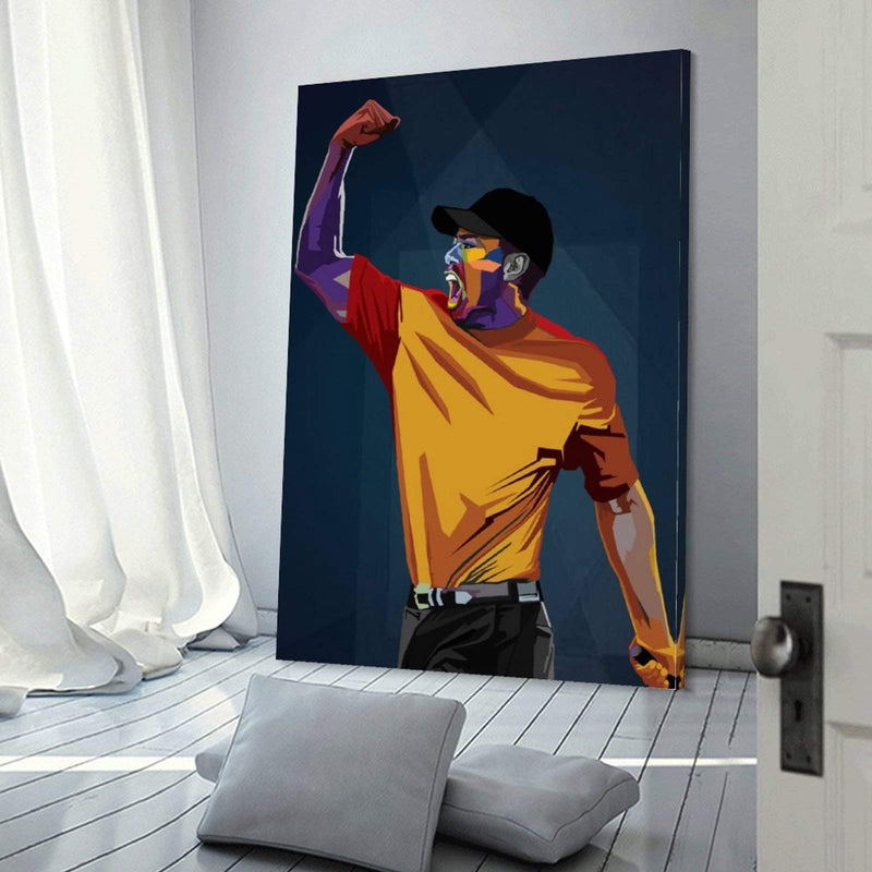 Tiger Woods Golf Poster Decorative Painting Canvas Wall Art Living Room Poster Bedroom Painting 08 x 12 inches (20 x 30 cm) - Golf Gift