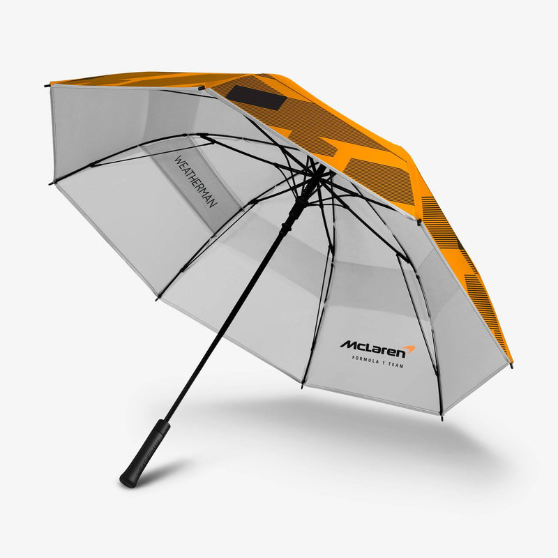 F1, McLaren, Weatherman, Golf Umbrella Windproof Large 62/68 Inch, Lando Norris, Oscar Piastri, Automatic Open, Extra Large Oversized,Sun Protection Ultra Rain & Wind Resistant Stick Umbrellas - Golf Gift