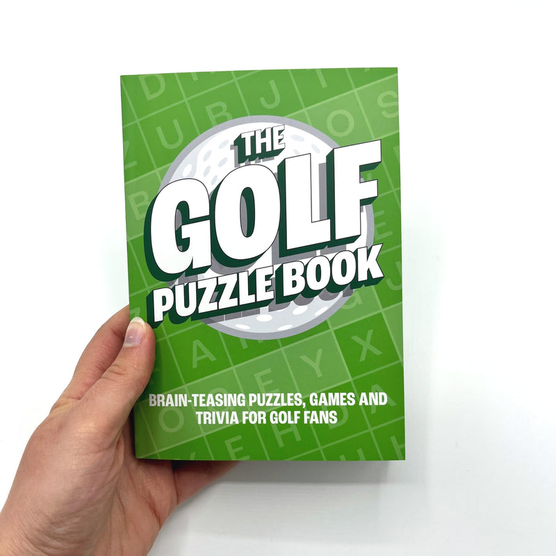 The Golf Puzzle Book: Brain-Teasing Puzzles, Games and Trivia for Golf Fans - Golf Gift