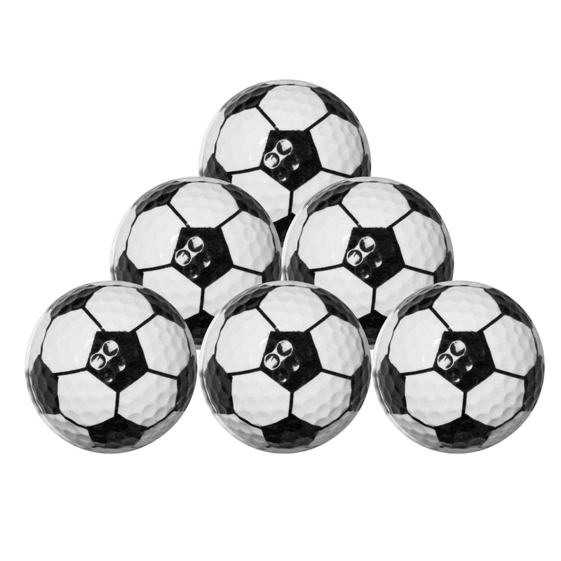 Longridge Football Golf Balls (Pack of 6) - Golf Gift