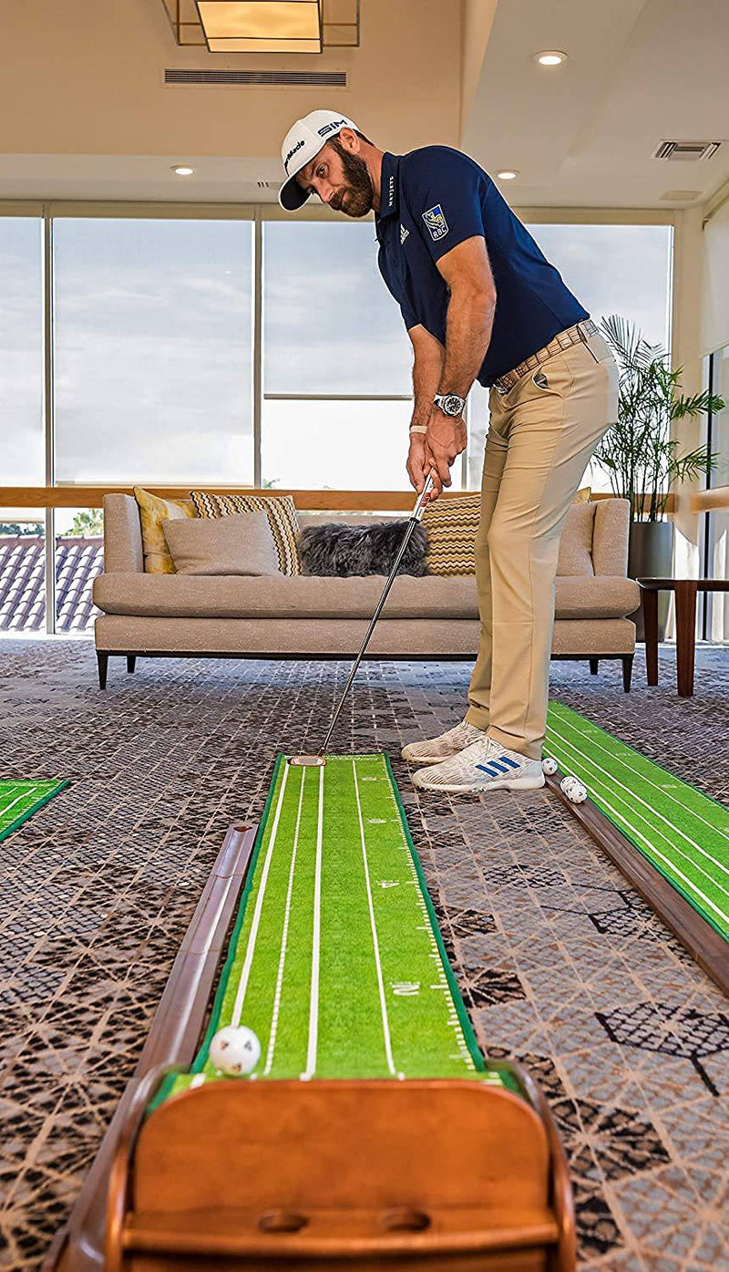 PERFECT PRACTICE Perfect Putting Mat - Official Putting Mat of Dustin Johnson - Golf Gift