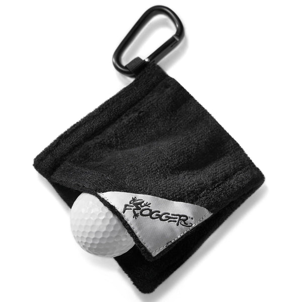 Frogger Golf Amphibian Ball Golf Towel D Clip Bag Attaching Cleaner For Quick Access Rapid Dirt Scrubber Golf Towels Superior Cotton & Bamboo With Waterproof Membrane Perfect Golf Gift - Golf Gift