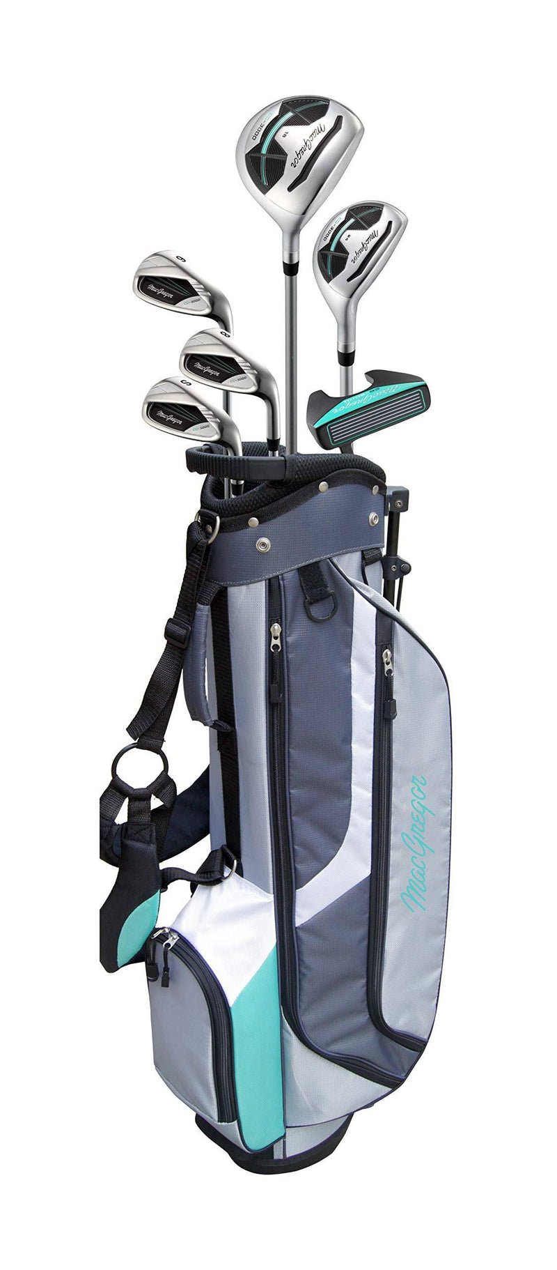 MacGregor Golf Ladies CG3000 Stainless Steel Irons Golf Club & Stand Bag Half Package Set, Ladies Right Hand, Silver - Golf Gift