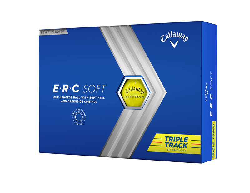 Callaway Golf ERC Soft Golf Ball 2023, Yellow, one dozen - Golf Gift