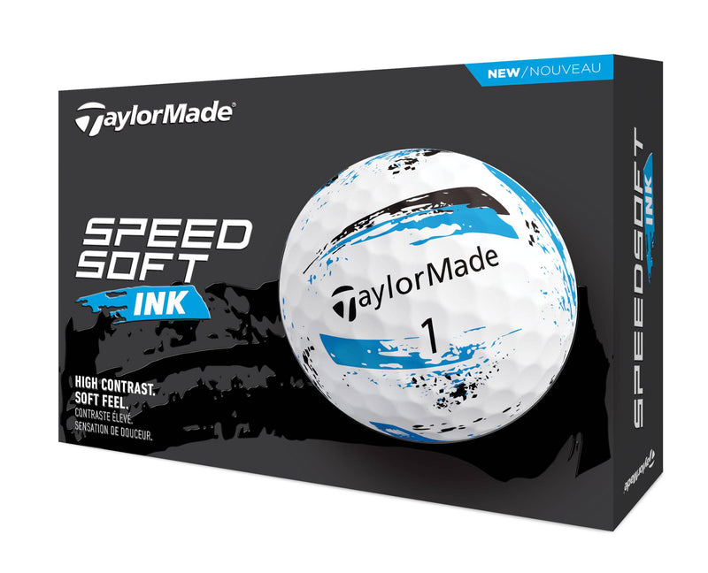 TaylorMade SpeedSoft Ink Blue Golf Ball, 2024 - Golf Gift