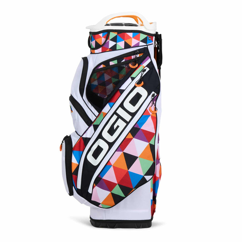 OGIO Silencer Cart Bag (Triangle Retro), 15-way top - Golf Gift