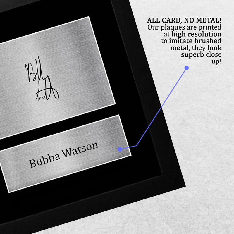 HWC Trading FR A4 Bubba Watson Gifts Printed Signed Autograph Picture for Golf Memorabilia Fans - A4 Framed - Golf Gift