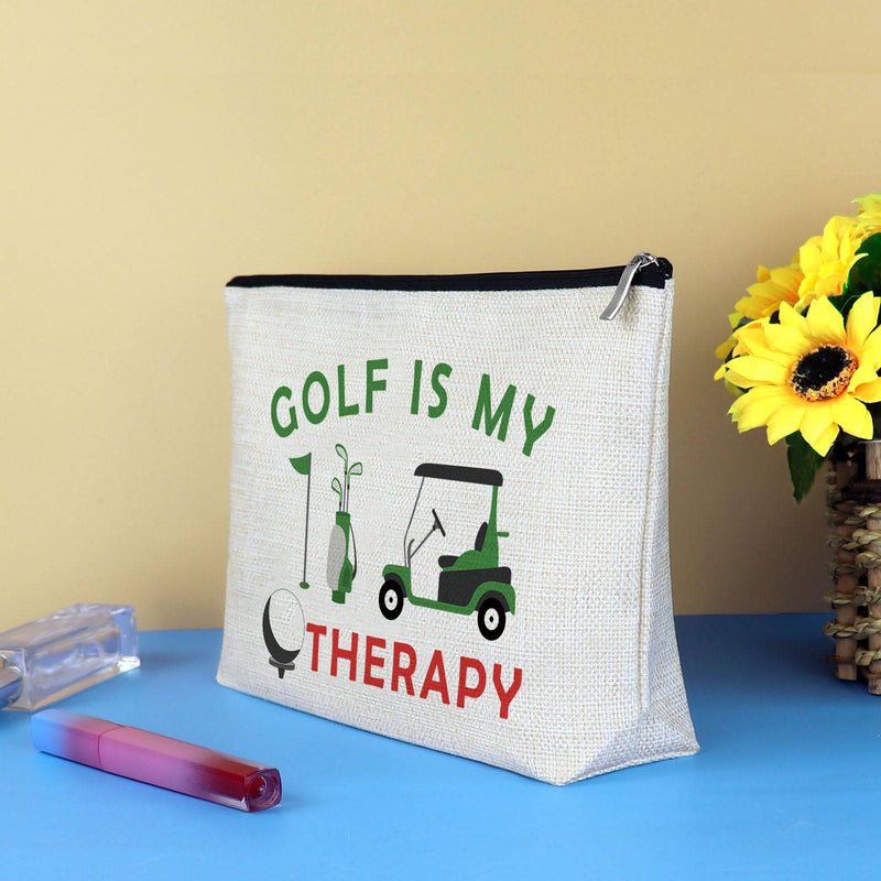 Golf Gifts Lady Golf Cosmetic Bags Golf Lover Gifts Golf Player Gifts Golfer Makeup Bag Golf Team Gifts for Girls Women Golf Accessories Gifts Golfing Gifts Christmas Birthday Gifts Travel Make Up Bag - Golf Gift