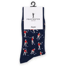 Angry Golfer Novelty Socks – Blue Golf Gift for Men (UK 9–12)