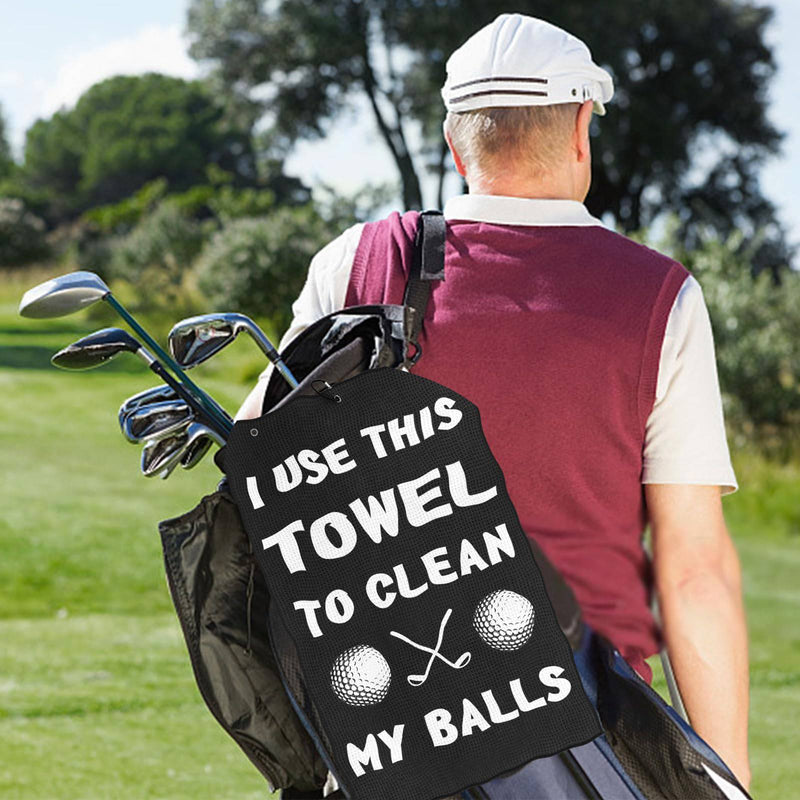 AENEE Christmas Golf Gifts for Men Dad, Funny Gifts for Men Him,Stocking Fillers for Men Golf Accessories，Golf Towel Clean Golf Balls, Mens Secret Santa Gifts for Christmas Birthday - Golf Gift