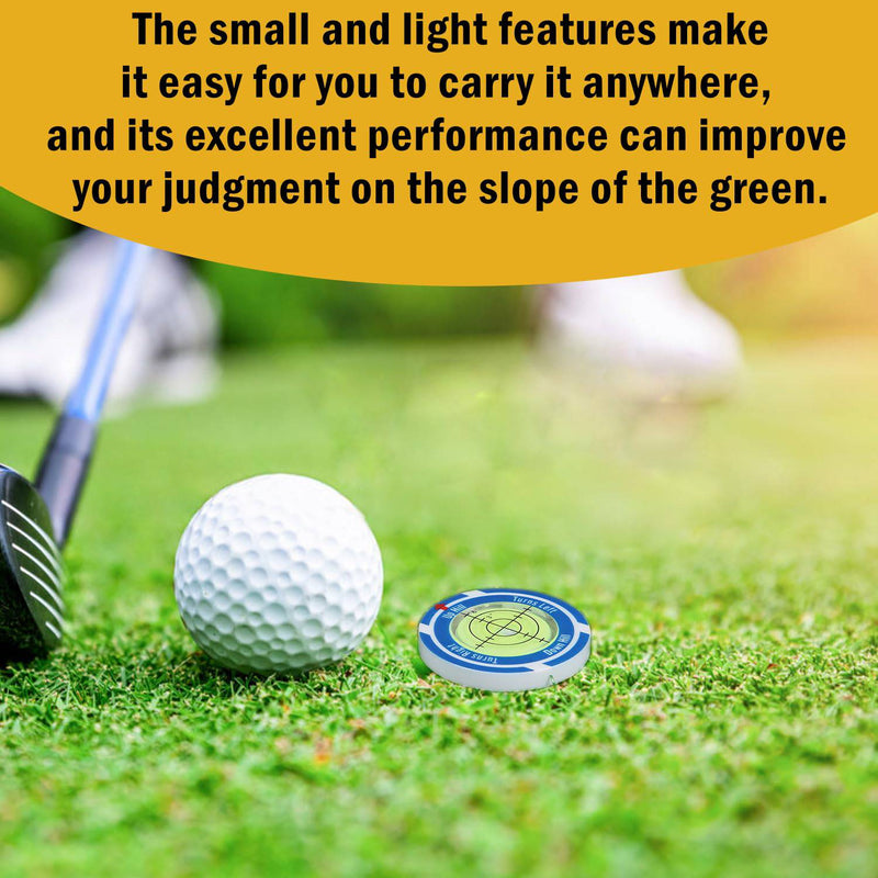 NQEUEPN Golf Green Slope Reader with Magnetic Ball Marker Hat Clip, High Precision Golf Putting Green Reader Golf Slope Putting Level Bubble Golf Level Marker Golf Putting aid for Indoor Outdoor - Golf Gift