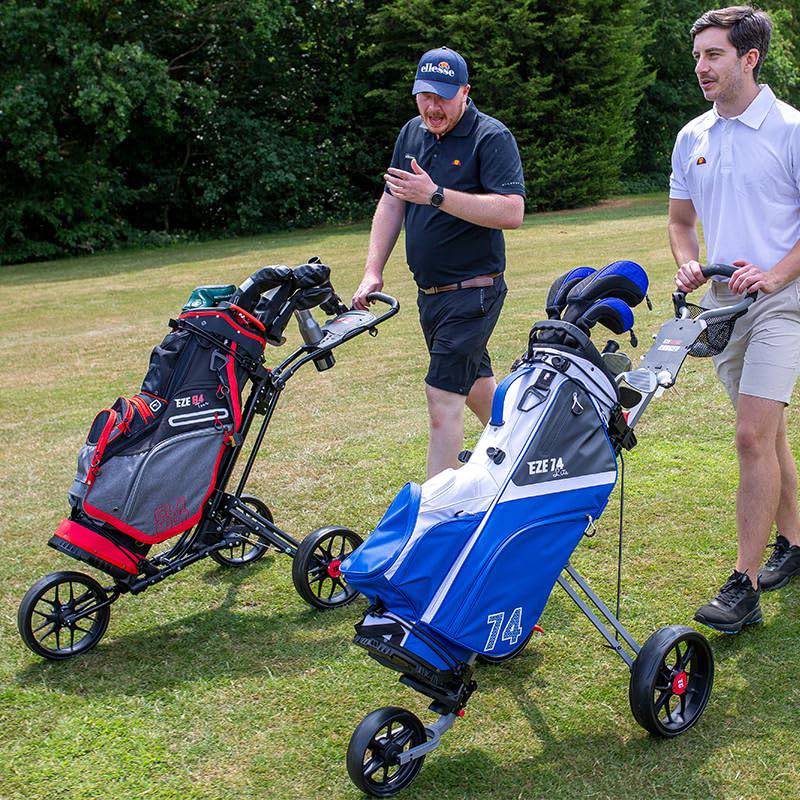 Longridge EZE GLIDE SMART FOLD TROLLEY - CHARCOAL/LIME - Golf Gift