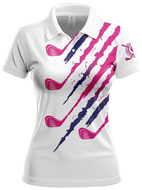 Zltegako Womens Golf Shirt Polo Shirt for Women Funny Golf Gifts Womens Athletic Short Sleeve Quick Dry Golf Tops Casual Outfit - Golf Gift