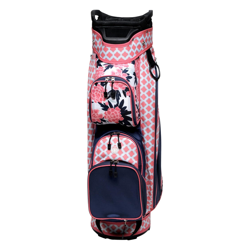 Glove It Golf Ladies Lightweight Cart Bag 6lbs, 15-Way Divider, 9 Pockets - Peonies & Pars - Golf Gift