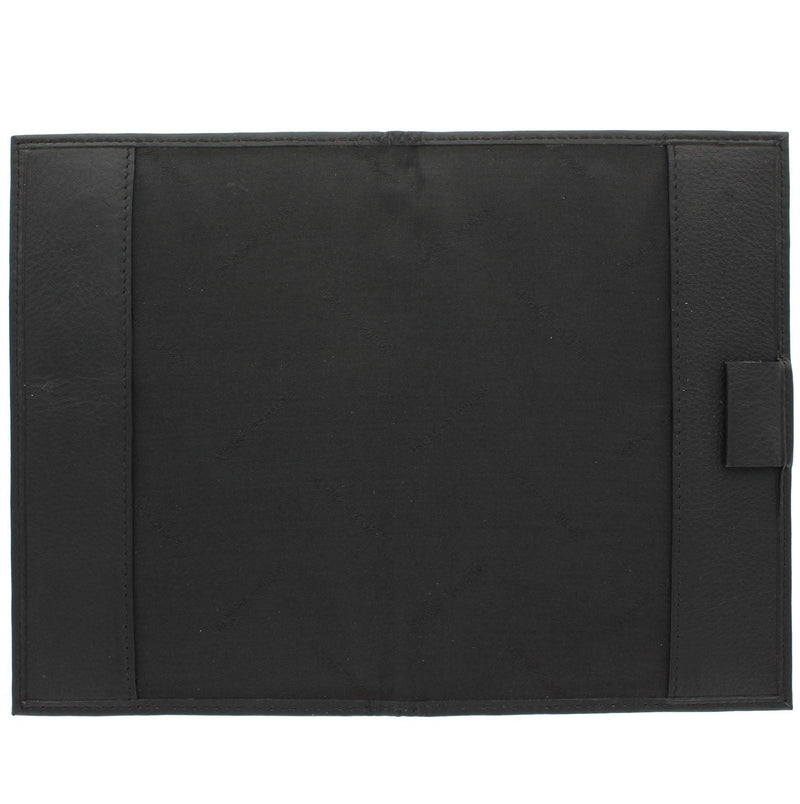 Large Leather Golf Scorecard Holder - for UK, Ireland & European scorecards 2314 Black - Golf Gift