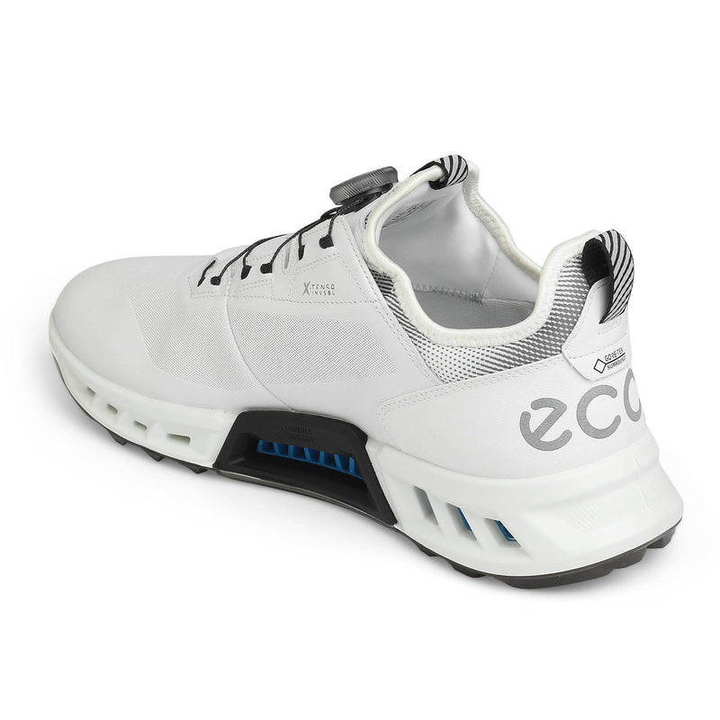 ECCO Men's Biom C4 Boa Gore-tex Waterproof Golf Shoe, White/Black, 10/10.5 UK - Golf Gift