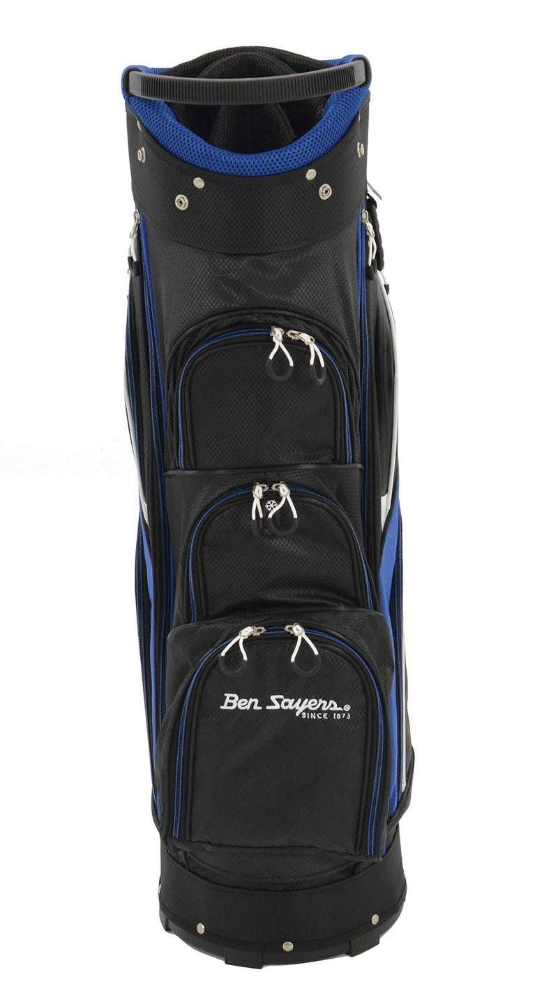 Ben Sayers Unisex DLX Cart Bag, Black/Blue, 8.5-Inch - Golf Gift