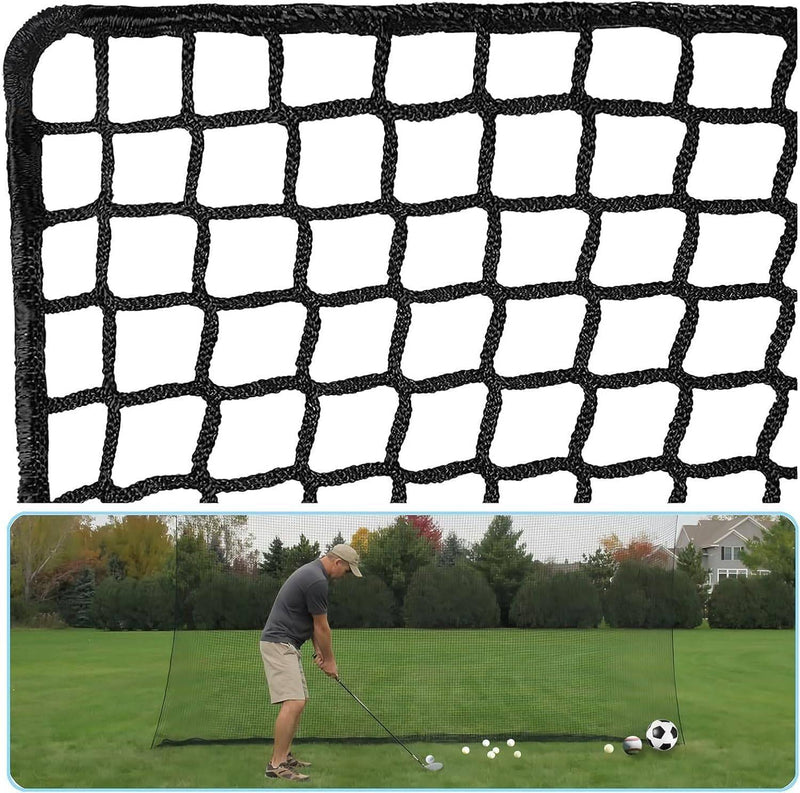 IUZEAI 10x20ft Golf Netting High Impact Golf Practice Net(NET ONLY), Golf Sports Netting Barrier Nets, Heavy Duty Nylon Netting Material Golf Hitting Nets （with Installation Rope） - Golf Gift