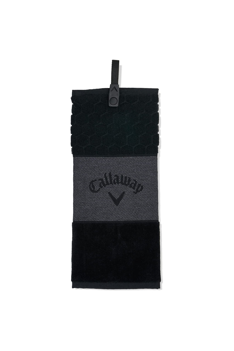 Callaway Golf Tri Fold Towel 2023, Black - Golf Gift