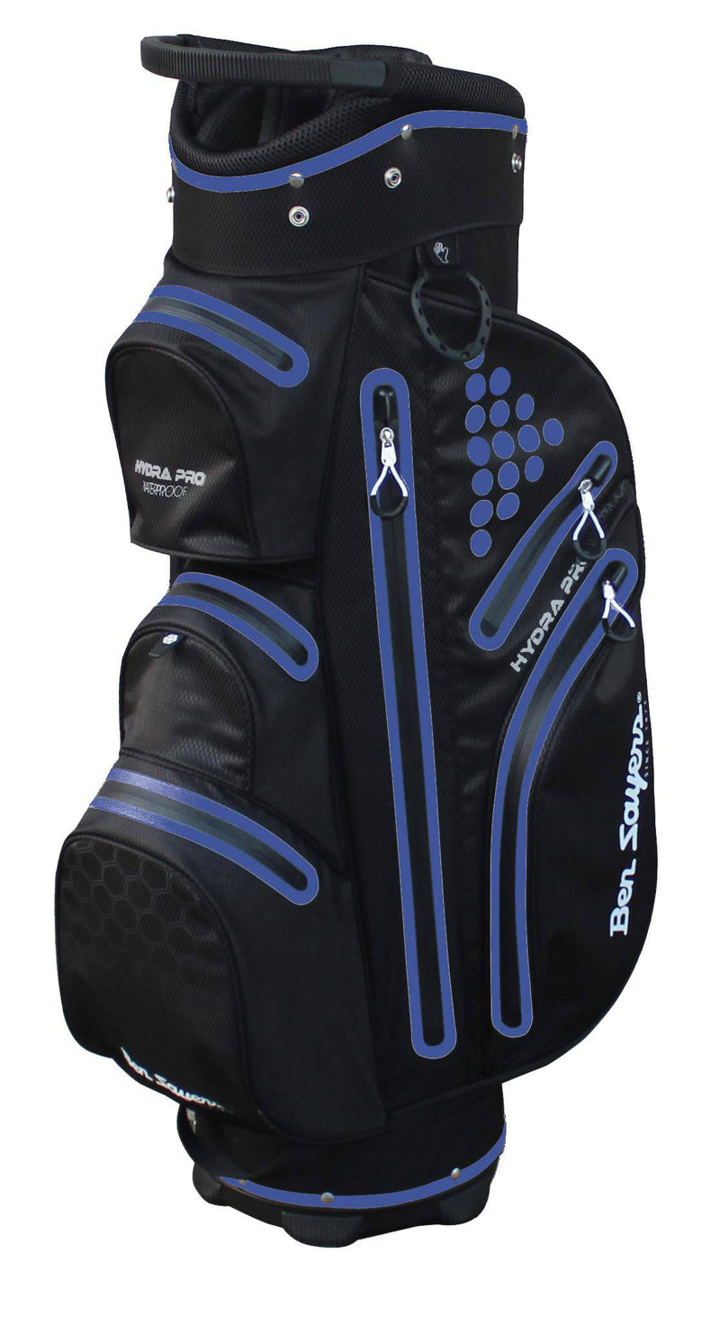 Ben Sayers Unisex's Hydra Pro Waterproof Golf Bag, Black/Purple, One Size - Golf Gift