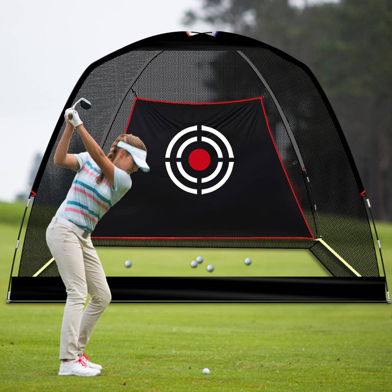 KAIDIDA Golf Practice Hitting Nets for Backyard Driving Indoor Use Heavy Duty Practice Golf Driving Nets for Backyard Premium Portable Golf Impact Nets Cages with Frame and Net for Men Women - Golf Gift