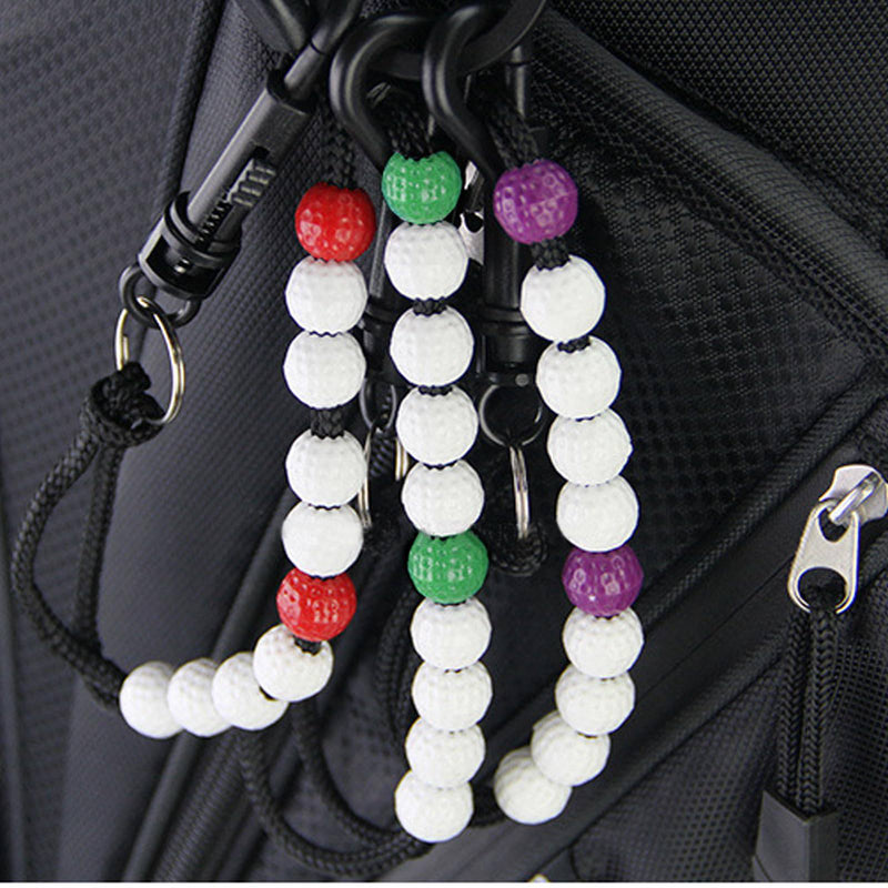 Qianxihu 3Pcs Golf Bead Counter Stroke Bead Counters Golf Shot Counter Bracelets Durable Light Weight Golf Beads Count for Outdoor Sport - Golf Gift