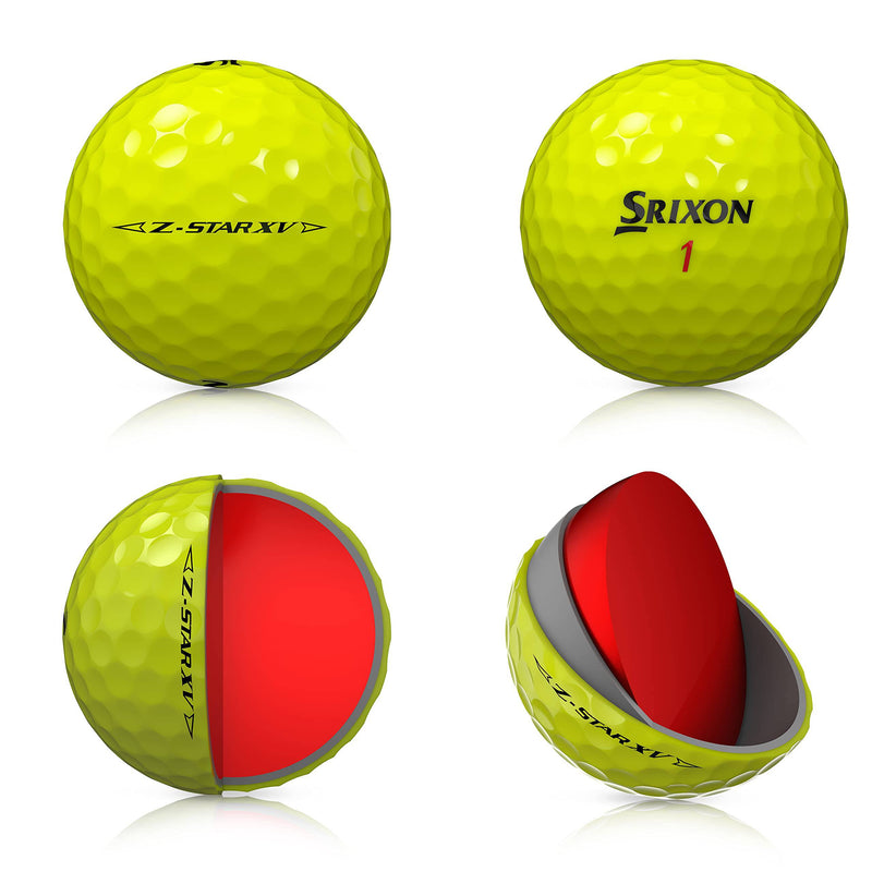 Srixon Z Star XV 8 - Dozen Premium Golf Balls - Tour Level - Performance - Urethane - 4 pieces - Premium Golf Accessories and Golf Gifts - Golf Gift