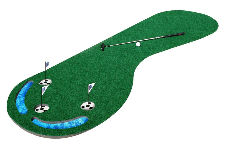 PGA Tour Three Hole Putting Mat - 3 x 9 Feet - Golf Gift