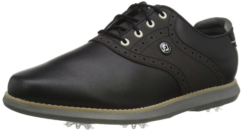 FootJoy FJ Traditions Women's Golf Shoes, Size UK 7 Wide, Black - Golf Gift