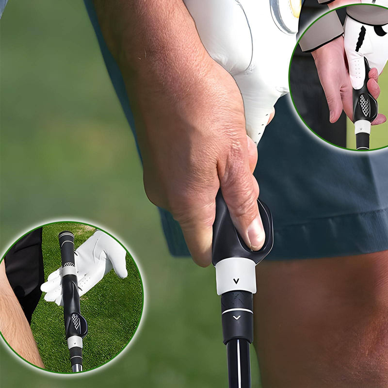 SIMDAO Golf Grip Training Aid,Golf Grip Trainer,Golf Club Training Grip,Golf Grip Trainer Swing Trainer,Golf Training Aids Posture Correction Practice Alignment for Beginner Men Women Kids (Black) - Golf Gift